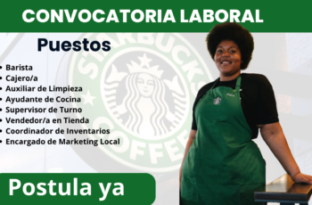Convocatoria de Empleo para Diversos Puestos en Starbucks